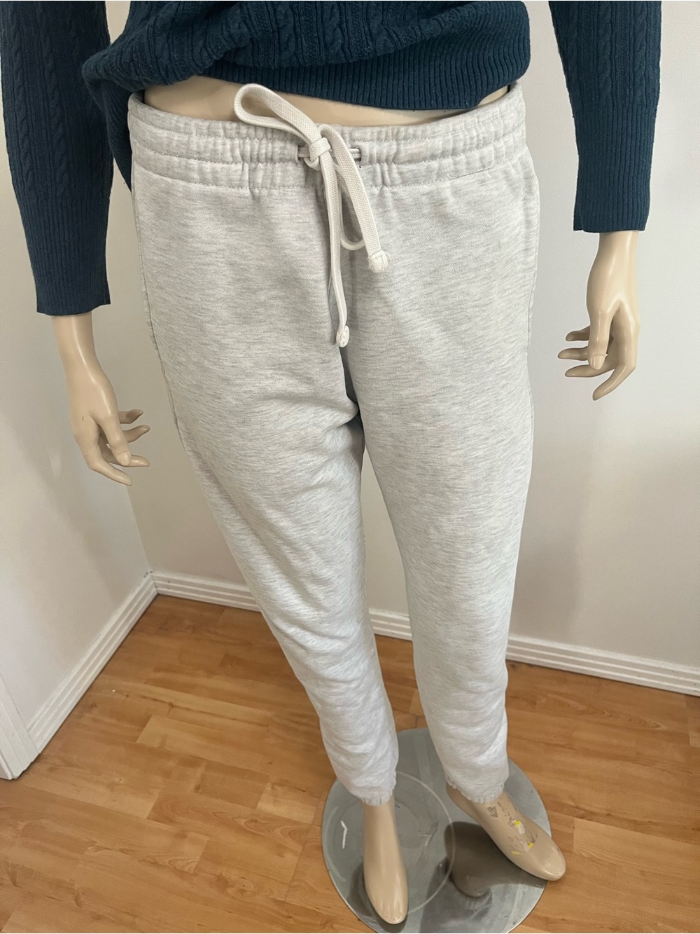 PacSun Light Heather Gray Drawstring Joggers - Women